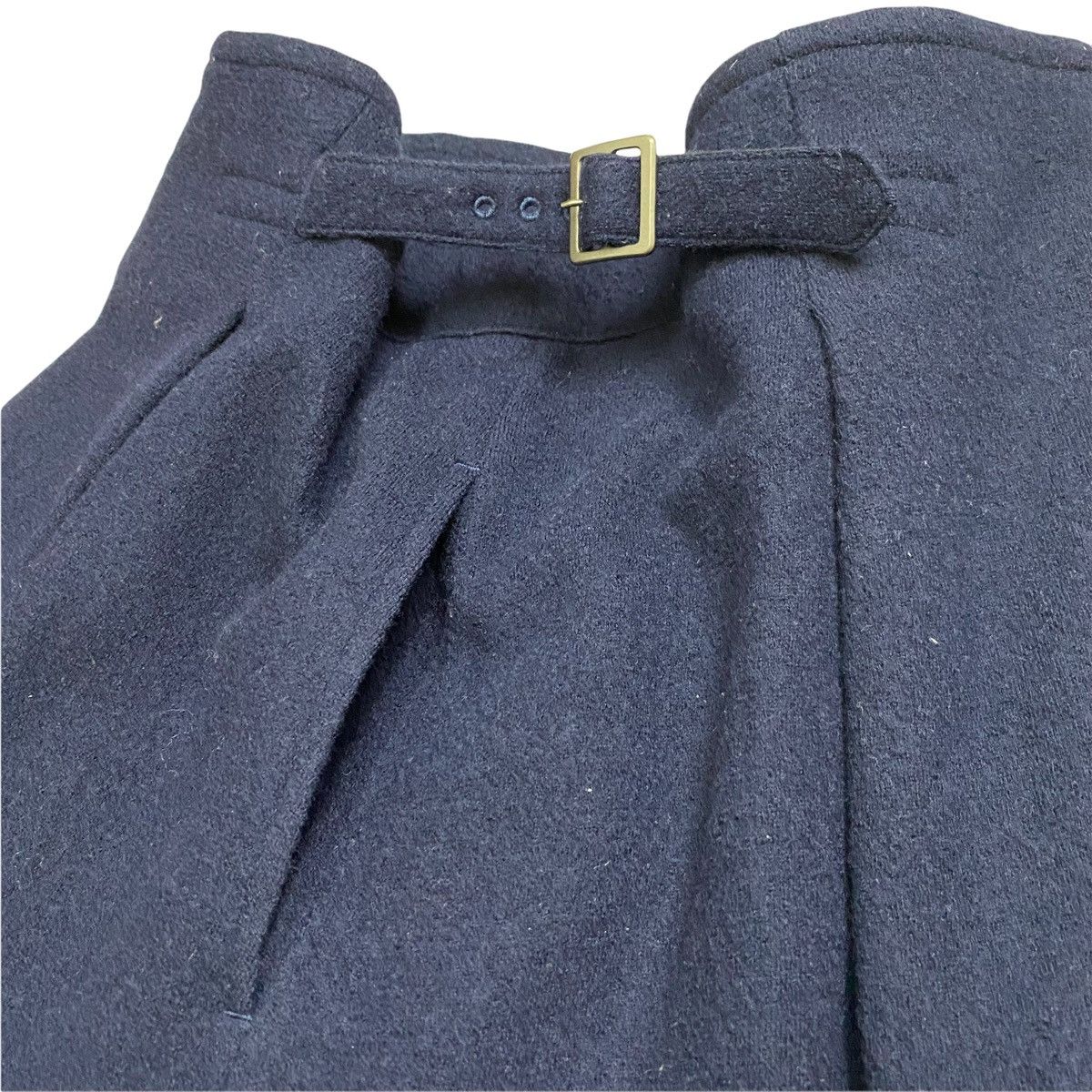 Japanese Brand Y's yohji yamamoto wool long skirt double side buckle Size 30" / US 8 / IT 44 - 14 Thumbnail