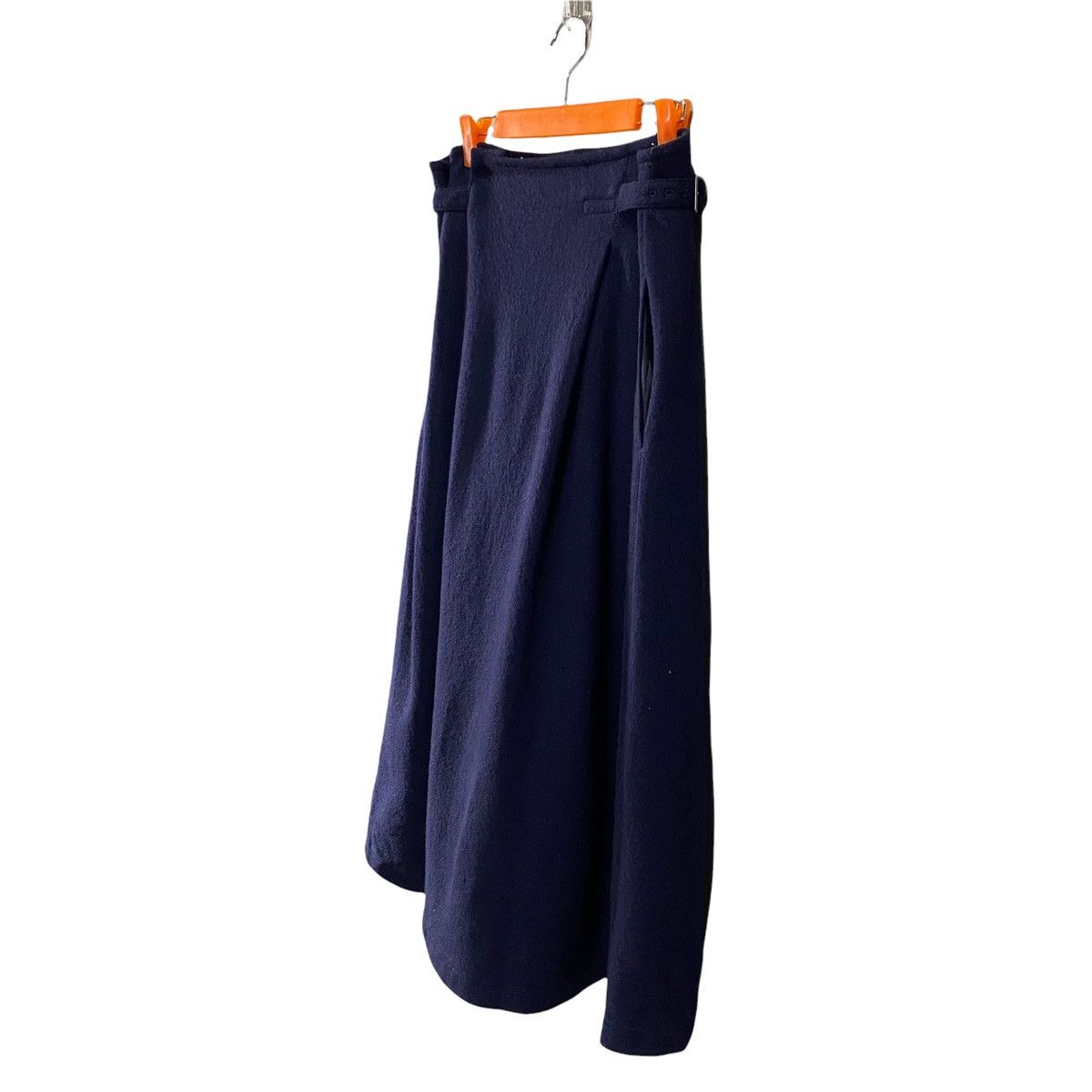 Japanese Brand Y's yohji yamamoto wool long skirt double side buckle Size 30" / US 8 / IT 44 - 4 Thumbnail