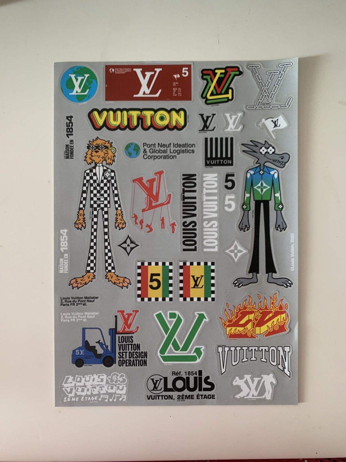 Louis Vuitton x Virgil Abloh Logo Sticker –