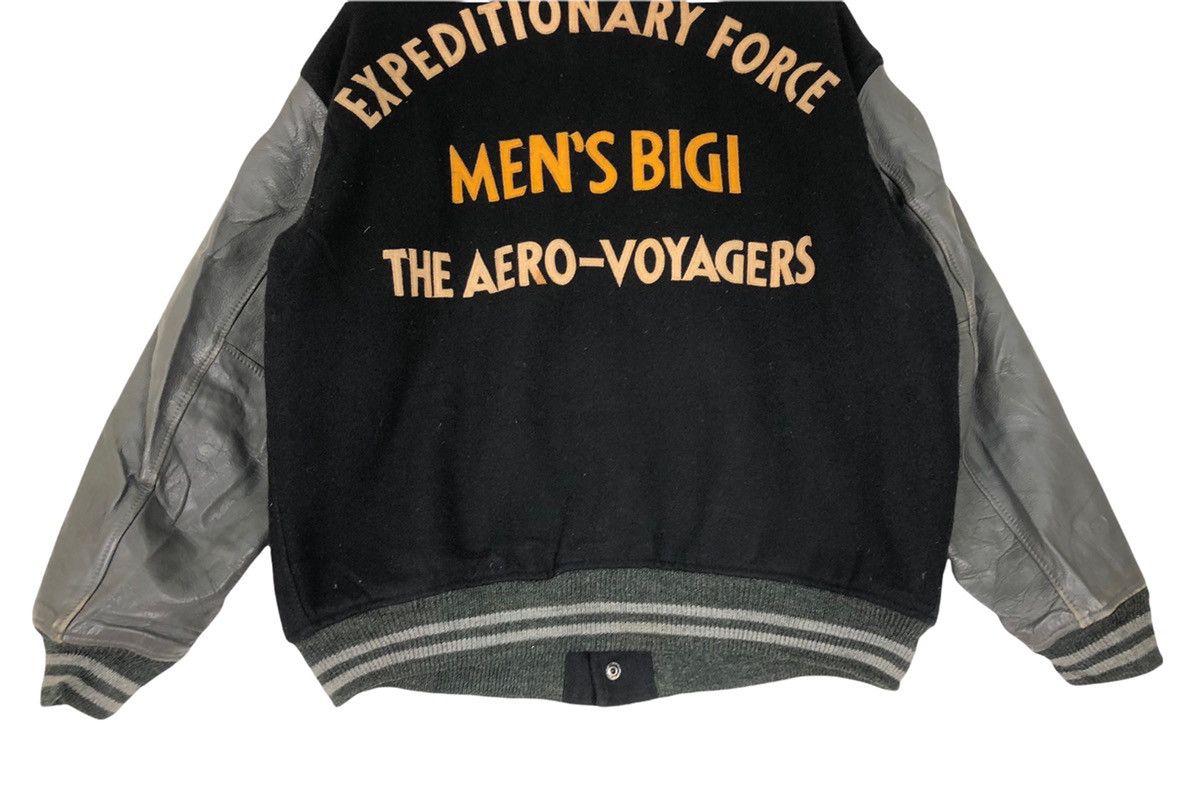 BIGI × Japanese Brand Vintage Men’s Bigi Wool Leather Varsity Jacket Size US L / EU 52-54 / 3 - 4 Thumbnail