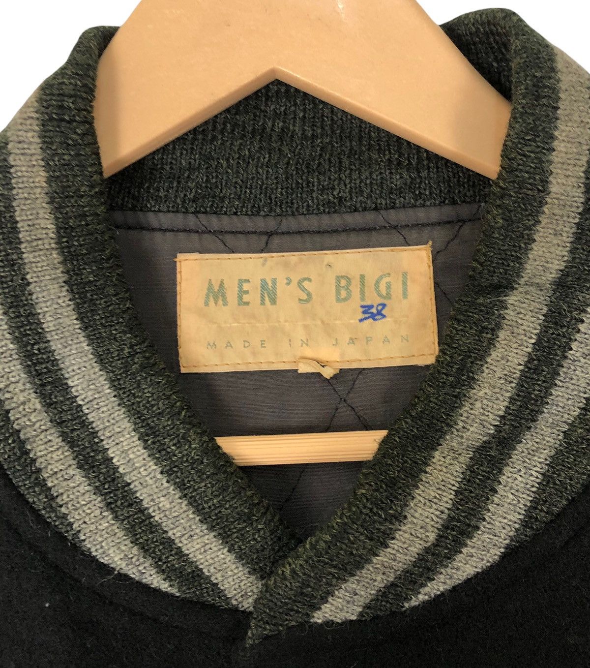 BIGI × Japanese Brand Vintage Men’s Bigi Wool Leather Varsity Jacket Size US L / EU 52-54 / 3 - 10 Thumbnail
