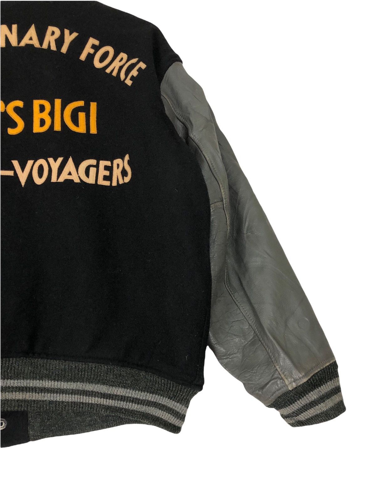 BIGI × Japanese Brand Vintage Men’s Bigi Wool Leather Varsity Jacket Size US L / EU 52-54 / 3 - 5 Thumbnail
