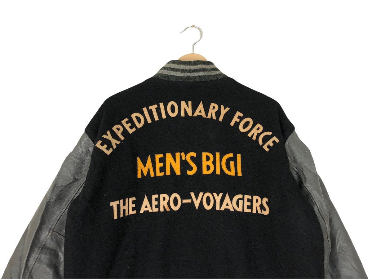 BIGI × Japanese Brand Vintage Men’s Bigi Wool Leather Varsity Jacket Size US L / EU 52-54 / 3 - 3 Thumbnail
