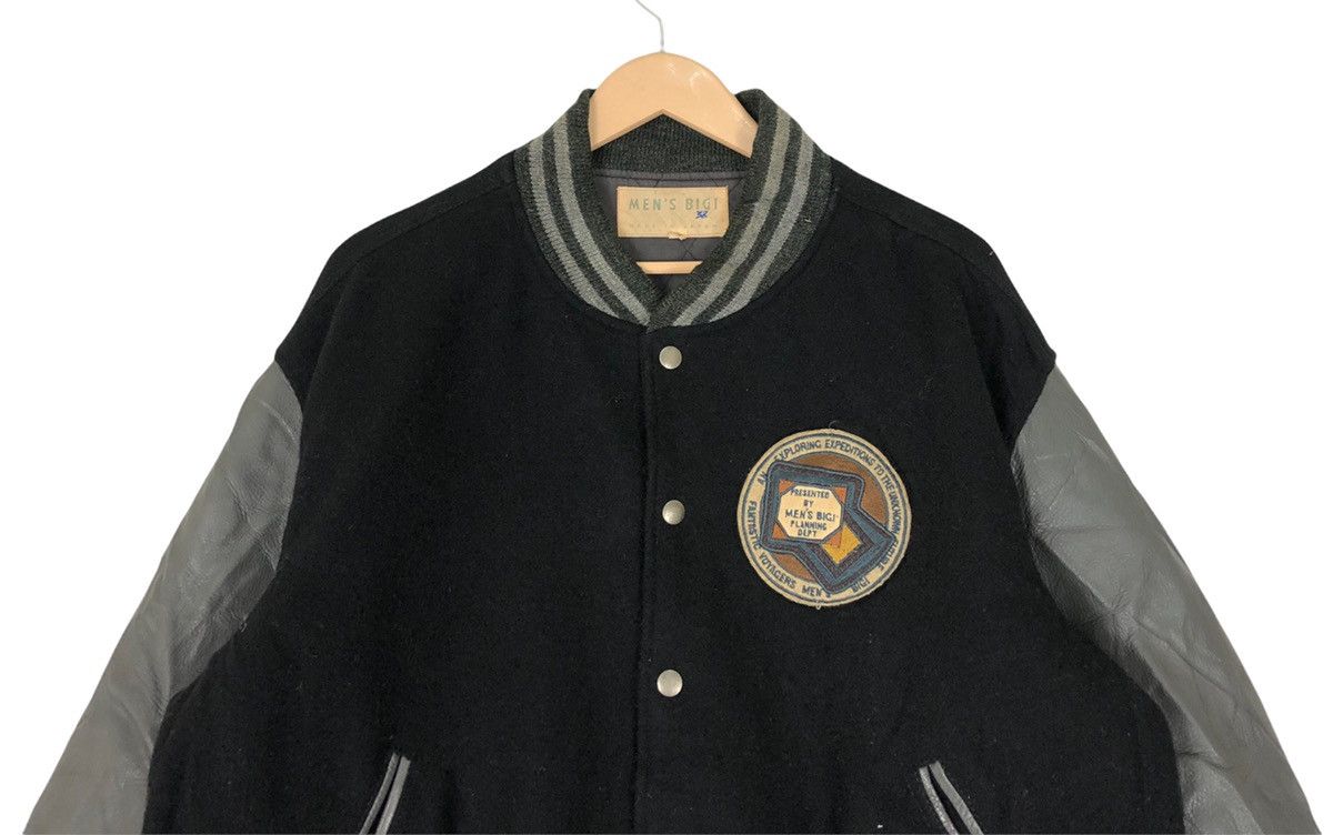 BIGI × Japanese Brand Vintage Men’s Bigi Wool Leather Varsity Jacket Size US L / EU 52-54 / 3 - 7 Thumbnail