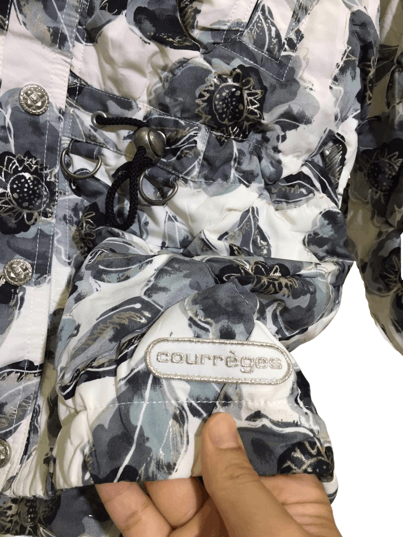 Courreges Courrèges Sport Futur Floral Puffer Jacket w/ Faux Fur Hood Size M / US 6-8 / IT 42-44 - 6 Thumbnail