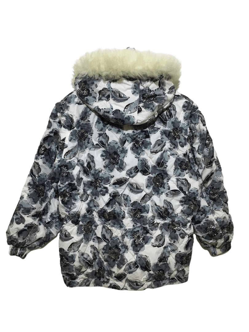 Courreges Courrèges Sport Futur Floral Puffer Jacket w/ Faux Fur Hood Size M / US 6-8 / IT 42-44 - 14 Thumbnail