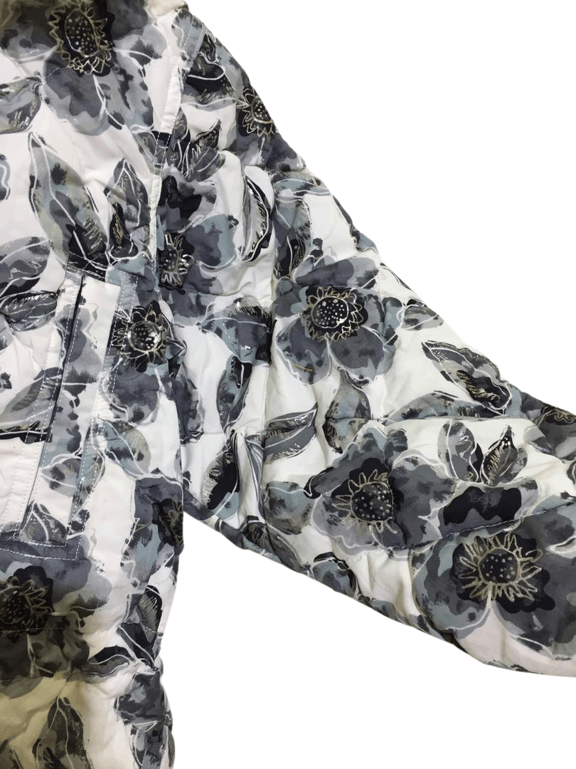 Courreges Courrèges Sport Futur Floral Puffer Jacket w/ Faux Fur Hood Size M / US 6-8 / IT 42-44 - 4 Thumbnail