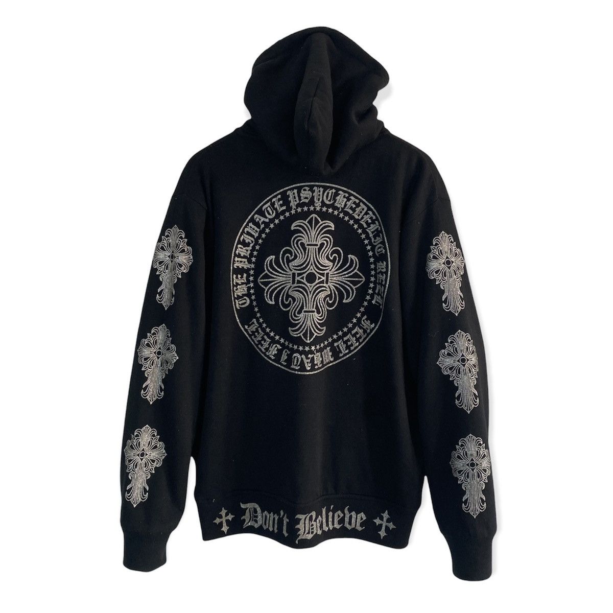 Japanese Brand JAPANESE BRAND INSPIRED CHROME HEARTS FLEECE LINING HOODIE Size US L / EU 52-54 / 3 - 1 Thumbnail