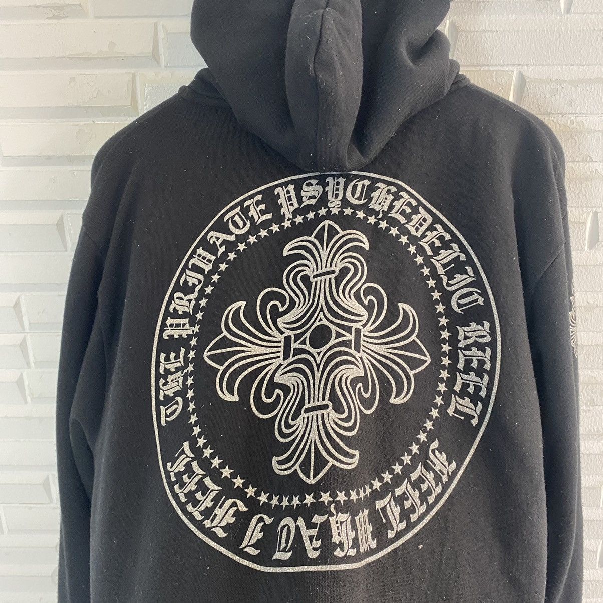 Japanese Brand JAPANESE BRAND INSPIRED CHROME HEARTS FLEECE LINING HOODIE Size US L / EU 52-54 / 3 - 10 Thumbnail
