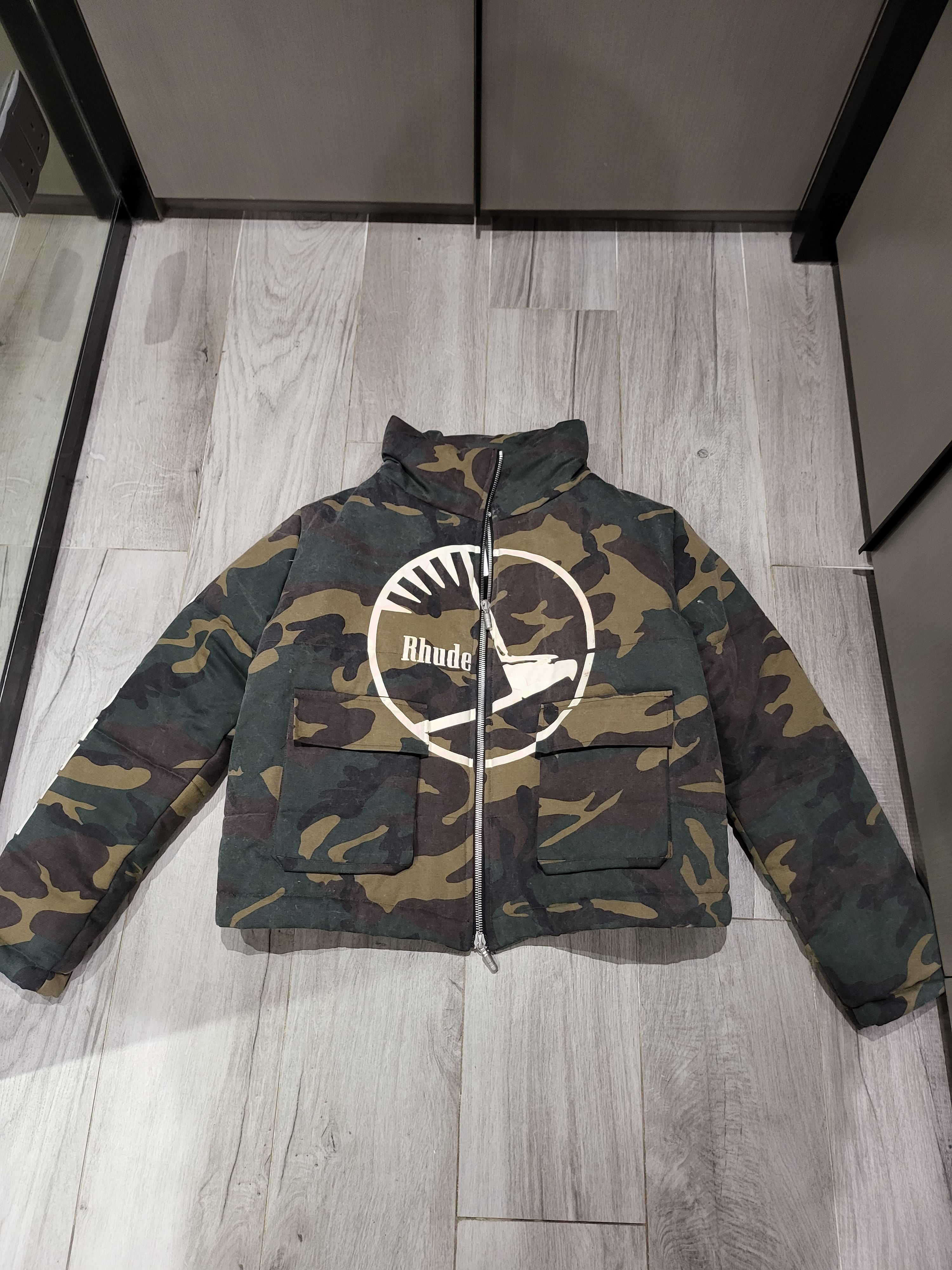 Outerwear Rhude Camo Puffer Jacket Puffer Jackets Carhartt WIP