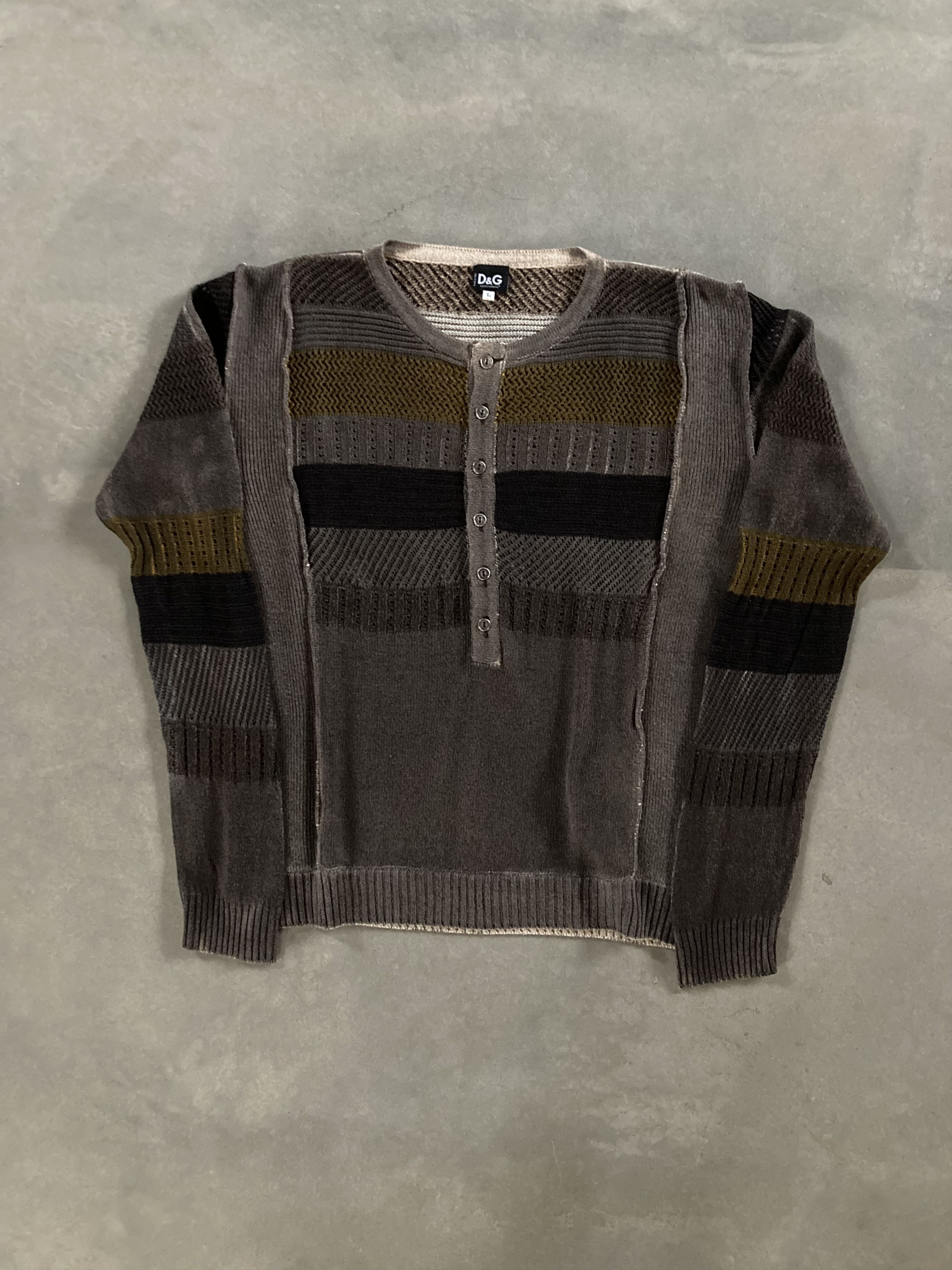 image of Dolce Gabbana Vintage Knit Top, Men's (Size Large)