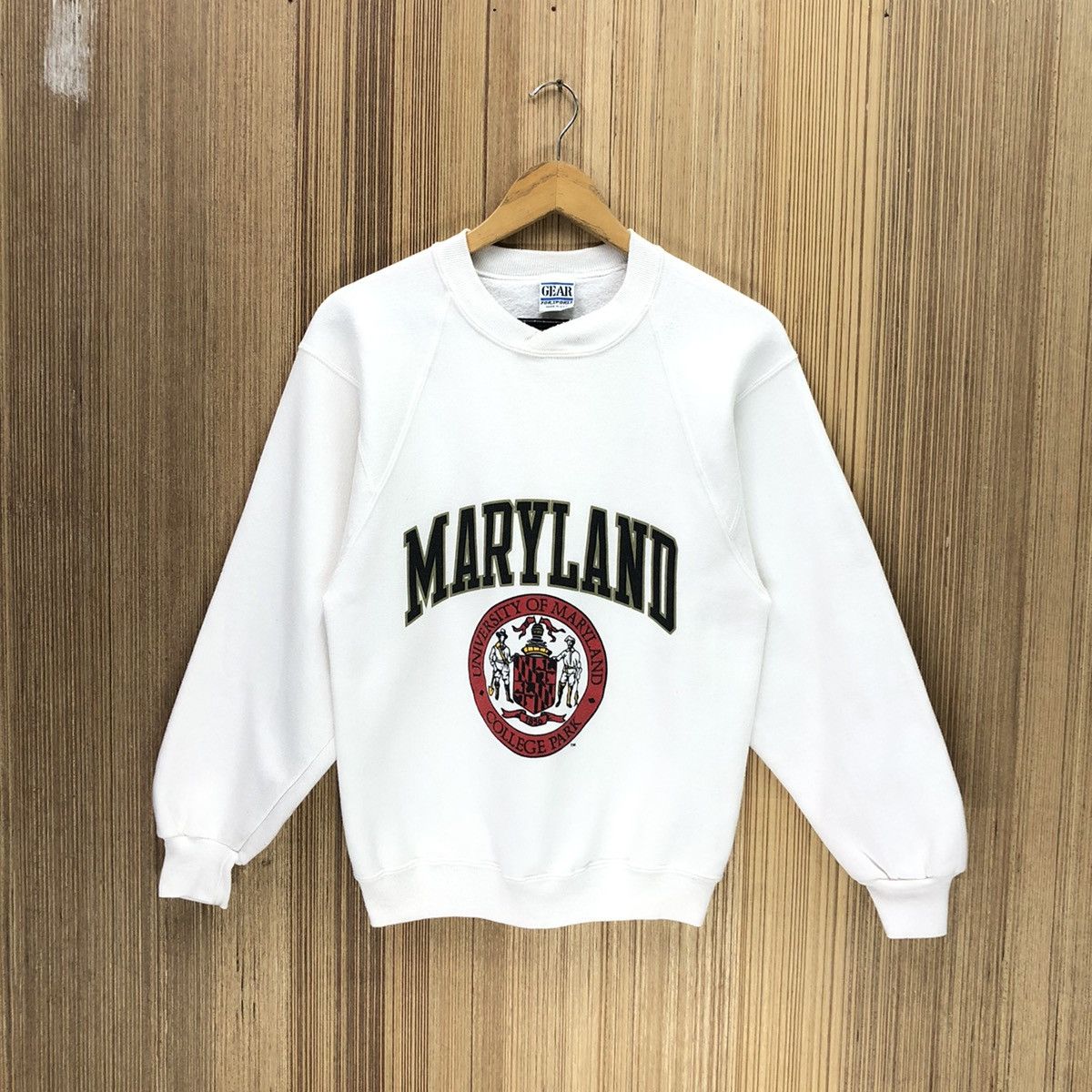 Other Vintage!!! University Of Maryland NCAA Big Logo Sweatshirt Size US S / EU 44-46 / 1 - 1 Thumbnail