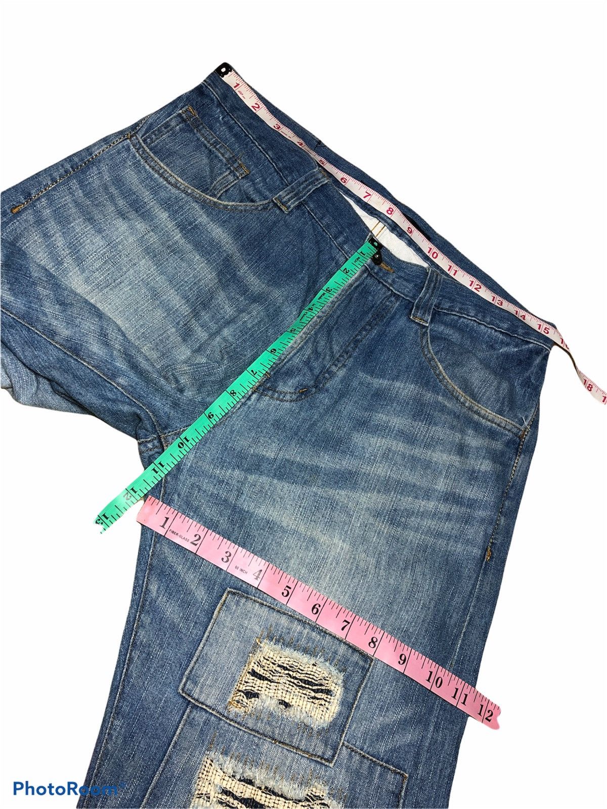 Japanese Brand × NO ID NO ID JAPANESSE PATCHES DENIM Size US 31 - 8 Thumbnail
