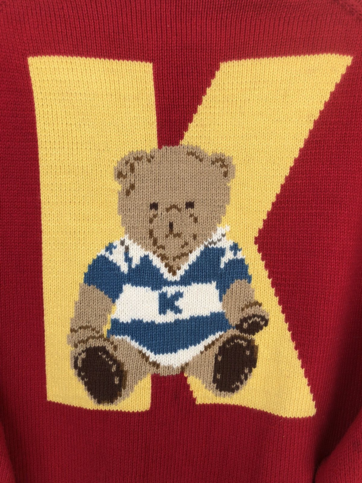 Karl Helmut GRAIL🔥90s Karl Helmut Bear "K" Logo Button Cardigan Sweater Size US L / EU 52-54 / 3 - 4 Thumbnail