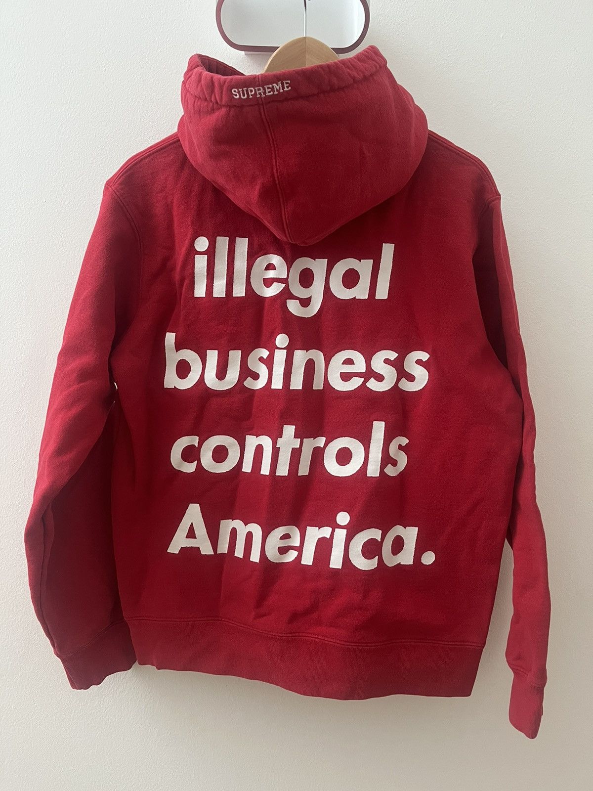 Supreme Supreme Illegal Business Controls America Hoodie | Grailed