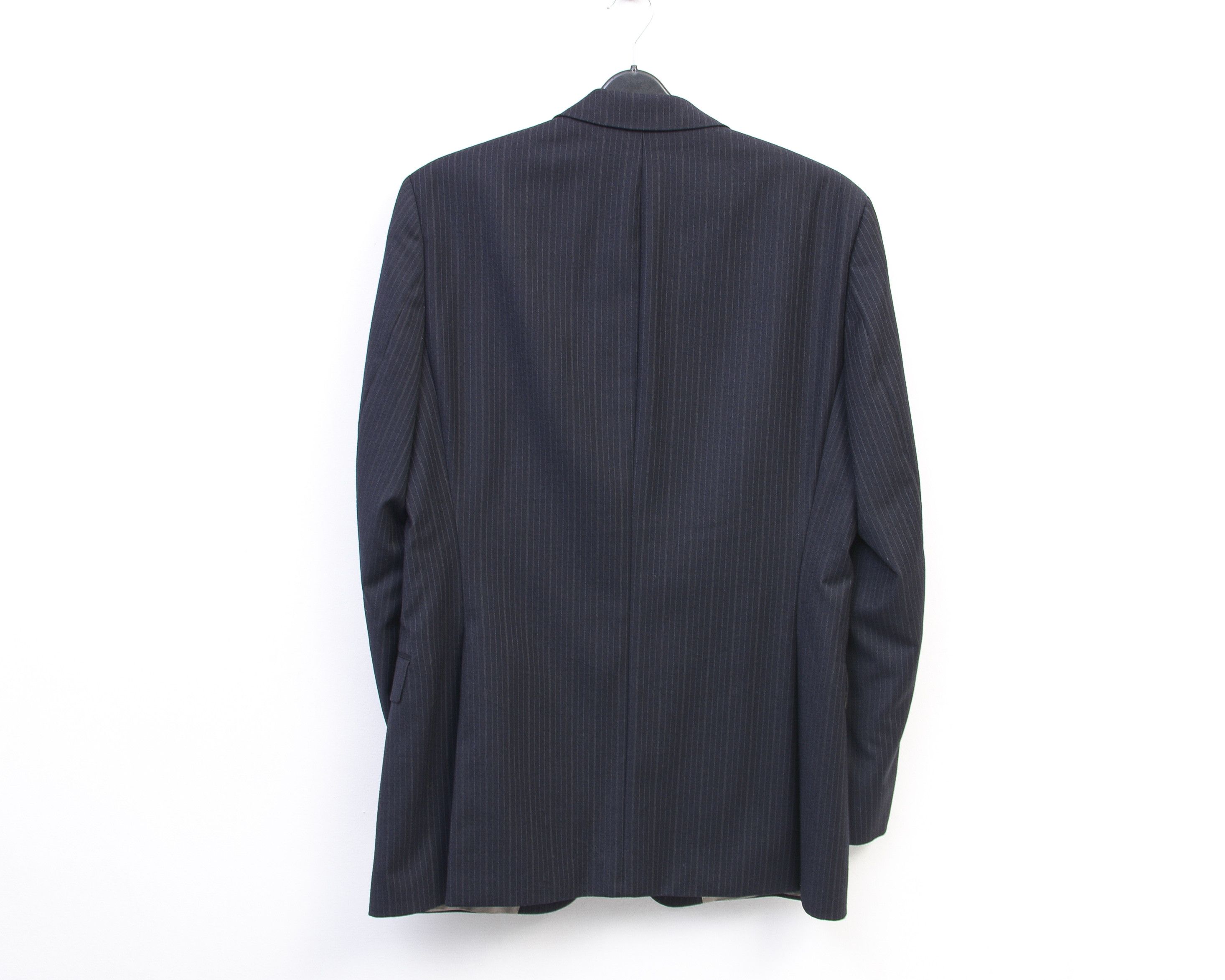 Hugo Boss Vegas Blazer Virgin Wool Coat Jacket Pinstriped EU 54 Size 44R - 4 Thumbnail