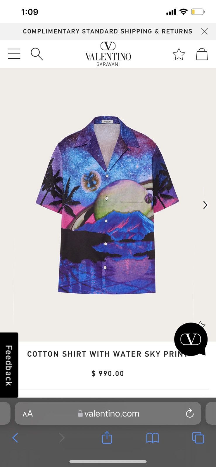 Valentino 2022 Valentino button down shirt Size US S / EU 44-46 / 1 - 5 Thumbnail
