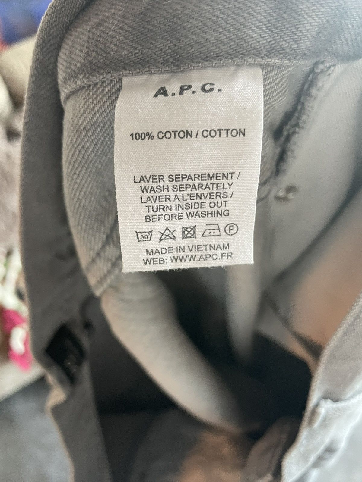 A.P.C. Petit New Standard 100% Cotton Light Gray Size US 36 / EU 52 - 3 Thumbnail