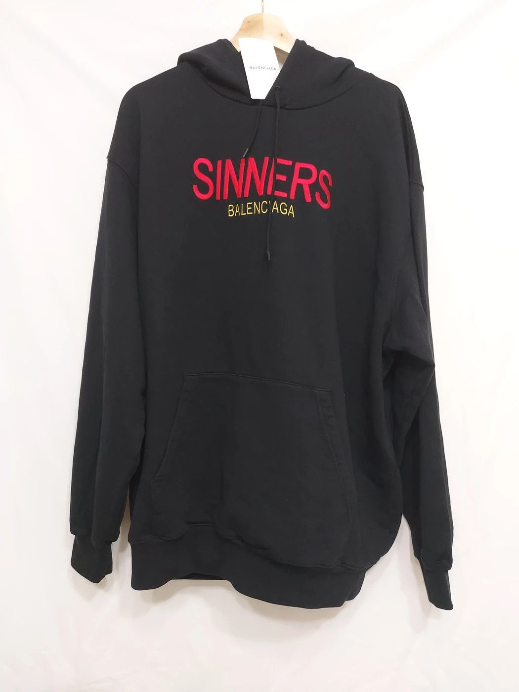 balenciaga sinners hoodie black