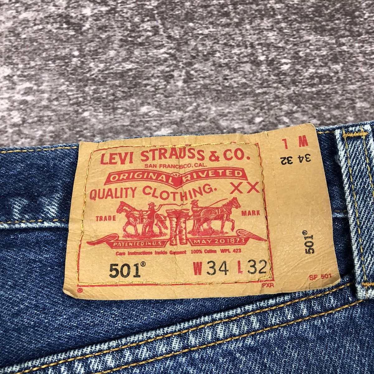 Levi's Vintage 90s Levi’s 34x32 Blue Jeans Made in Mexico Size US 34 / EU 50 - 17 Thumbnail