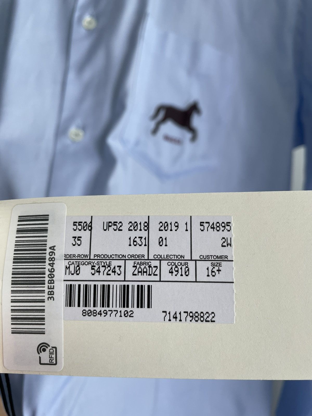Gucci Limited Rare Super Runway Iconic Horse 🐎 Logo Sky Blue Shirt Size US L / EU 52-54 / 3 - 11 Thumbnail