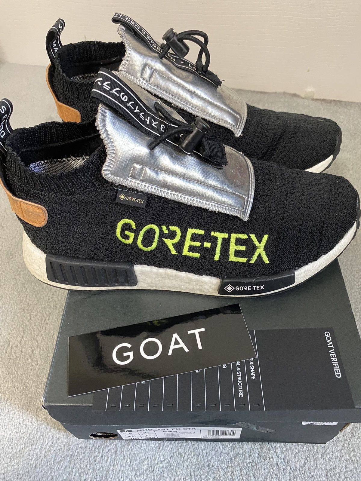 Adidas NMD TS1 Primeknit High Goretex Black size mens