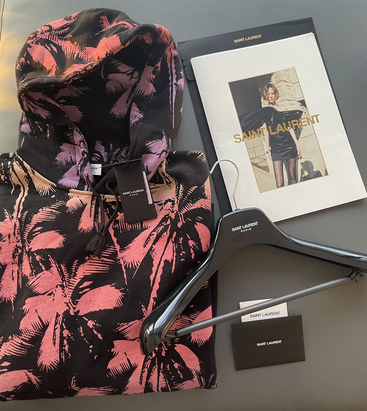 Hedi Slimane × Saint Laurent Paris × Yves Saint Laurent Saint Laurent Super Runway Palm Tree Hoodie Brand New Size US XL / EU 56 / 4 - 7 Thumbnail