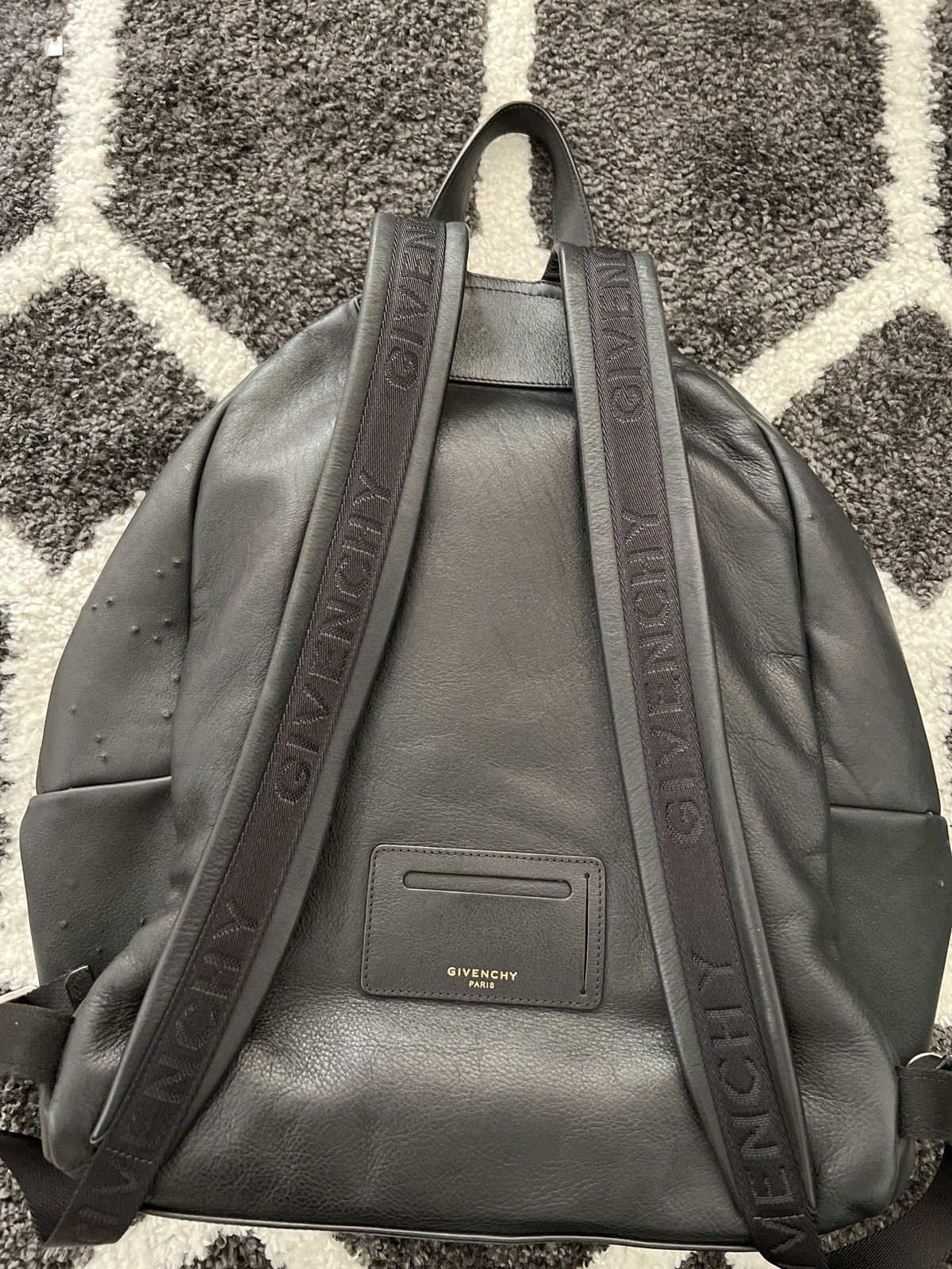 Givenchy Black Leather Destroyed Backpack Size ONE SIZE - 2 Thumbnail