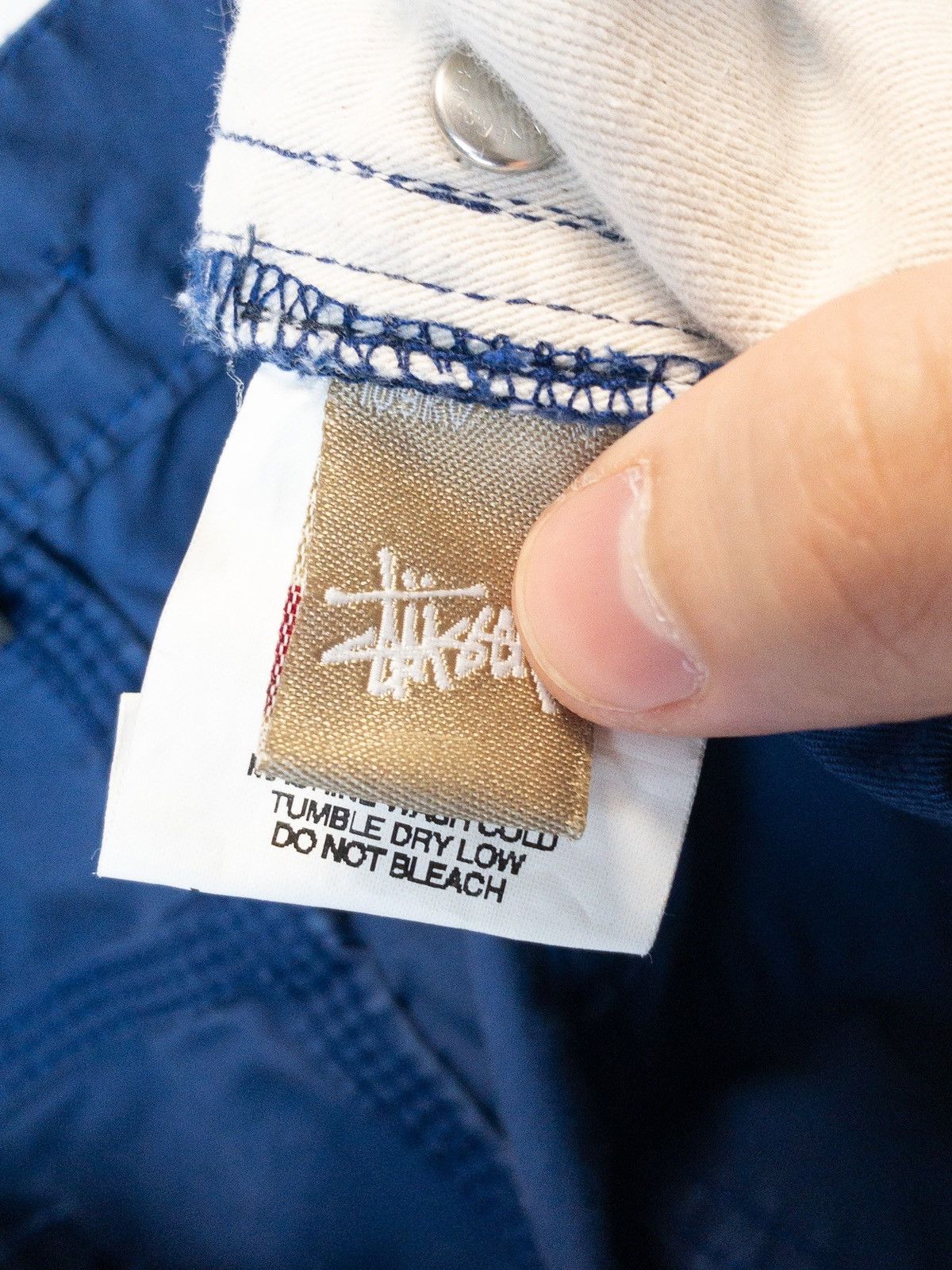 Stussy × Vintage Vintage Stussy Deluxe blue faded pant Size US 36 / EU 52 - 17 Thumbnail