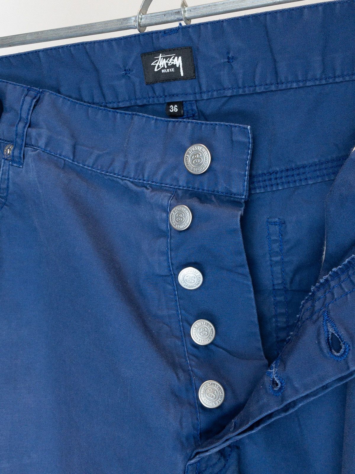 Stussy × Vintage Vintage Stussy Deluxe blue faded pant Size US 36 / EU 52 - 15 Thumbnail