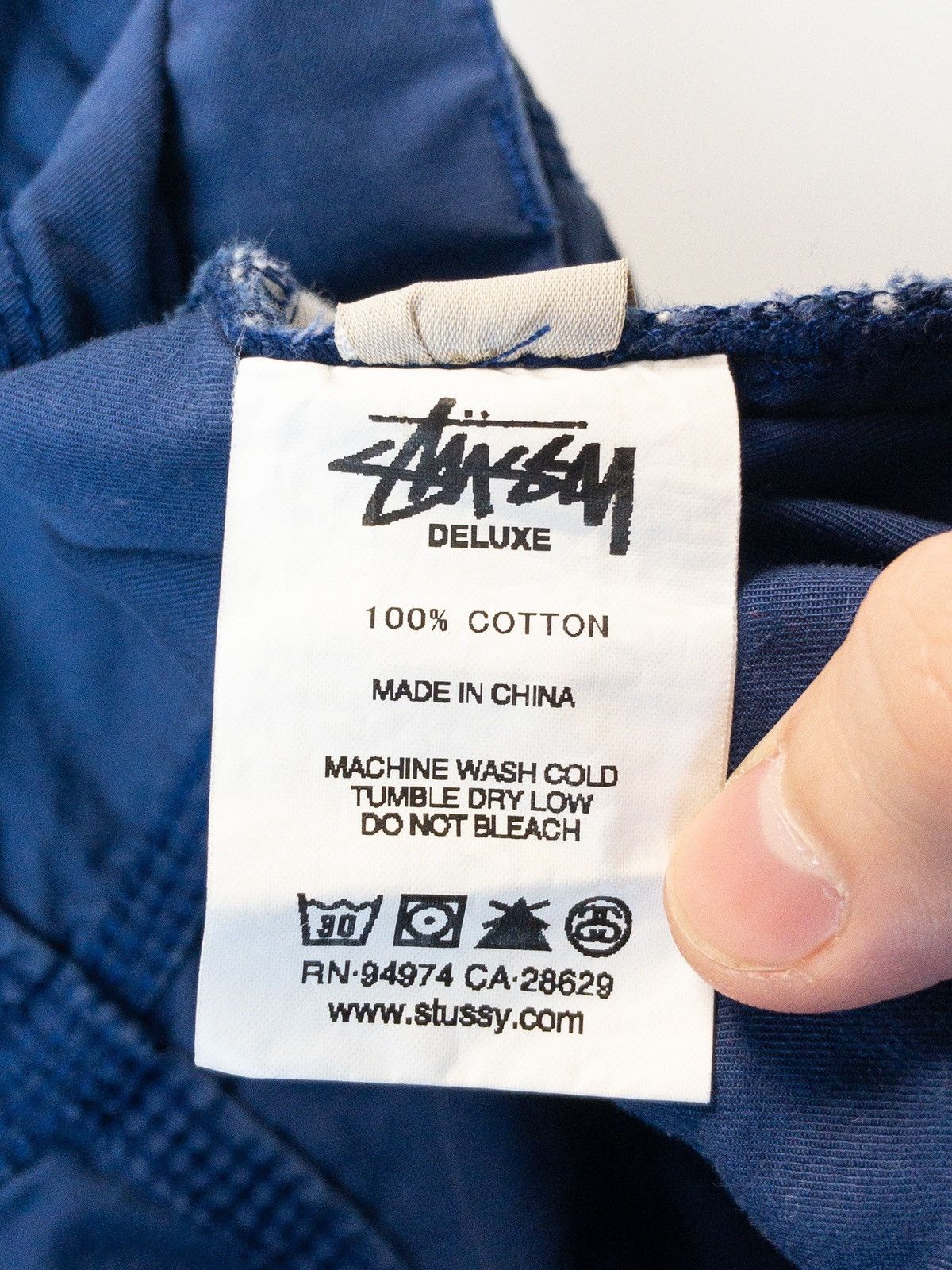 Stussy × Vintage Vintage Stussy Deluxe blue faded pant Size US 36 / EU 52 - 18 Thumbnail