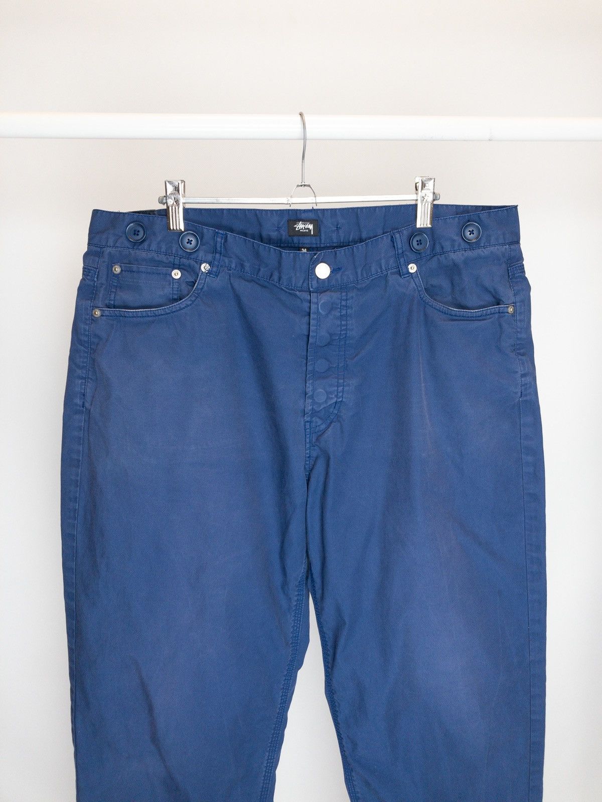 Stussy × Vintage Vintage Stussy Deluxe blue faded pant Size US 36 / EU 52 - 3 Thumbnail