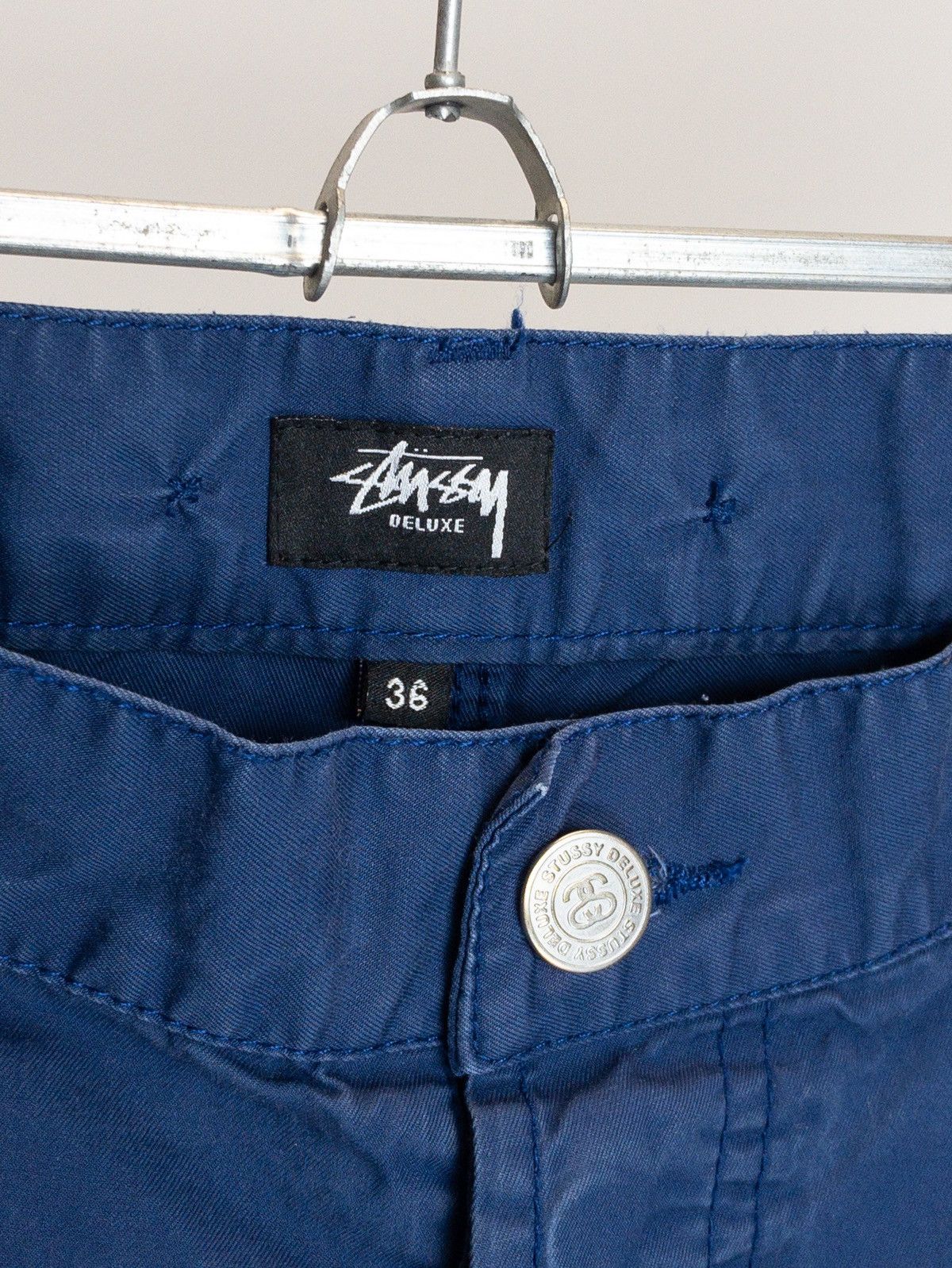 Stussy × Vintage Vintage Stussy Deluxe blue faded pant Size US 36 / EU 52 - 5 Thumbnail