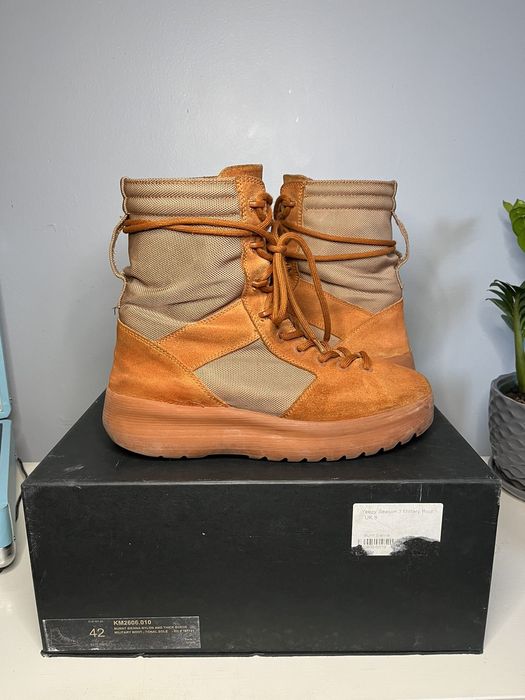 Yeezy hot sale orange boots