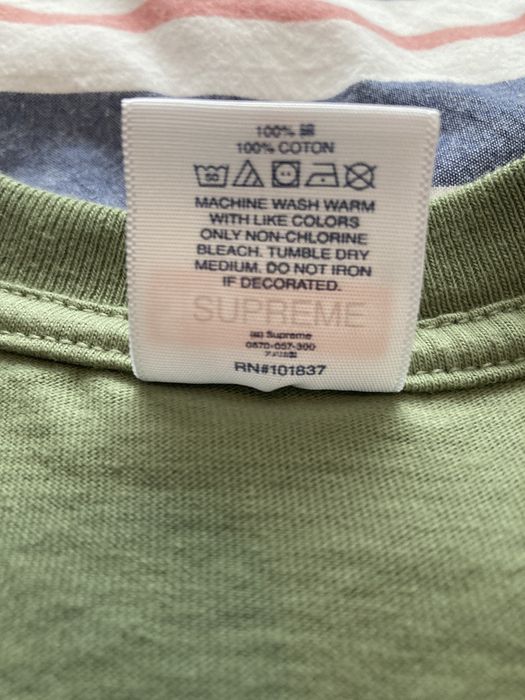 Supreme Supreme Classic Logo Tee Light Olive Size M - worn once