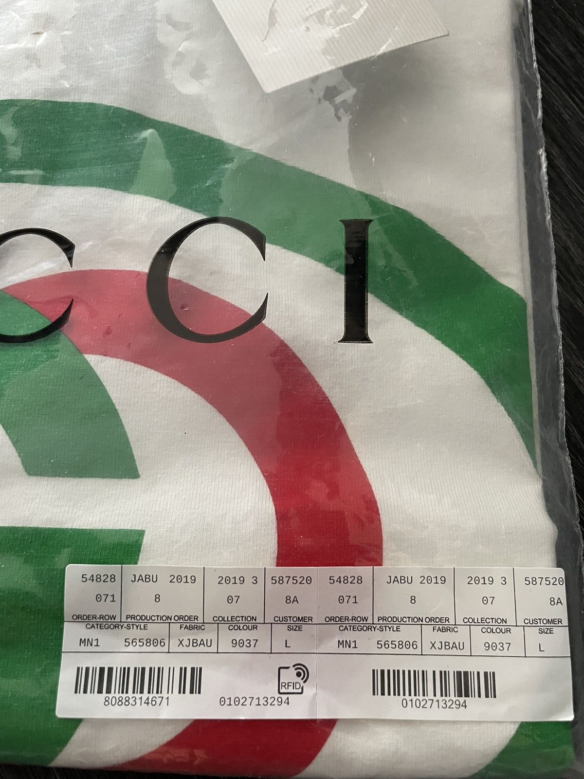 Gucci New Super Limited Gucci Runway Interlocking GG Logo T-shirt Size US L / EU 52-54 / 3 - 4 Thumbnail