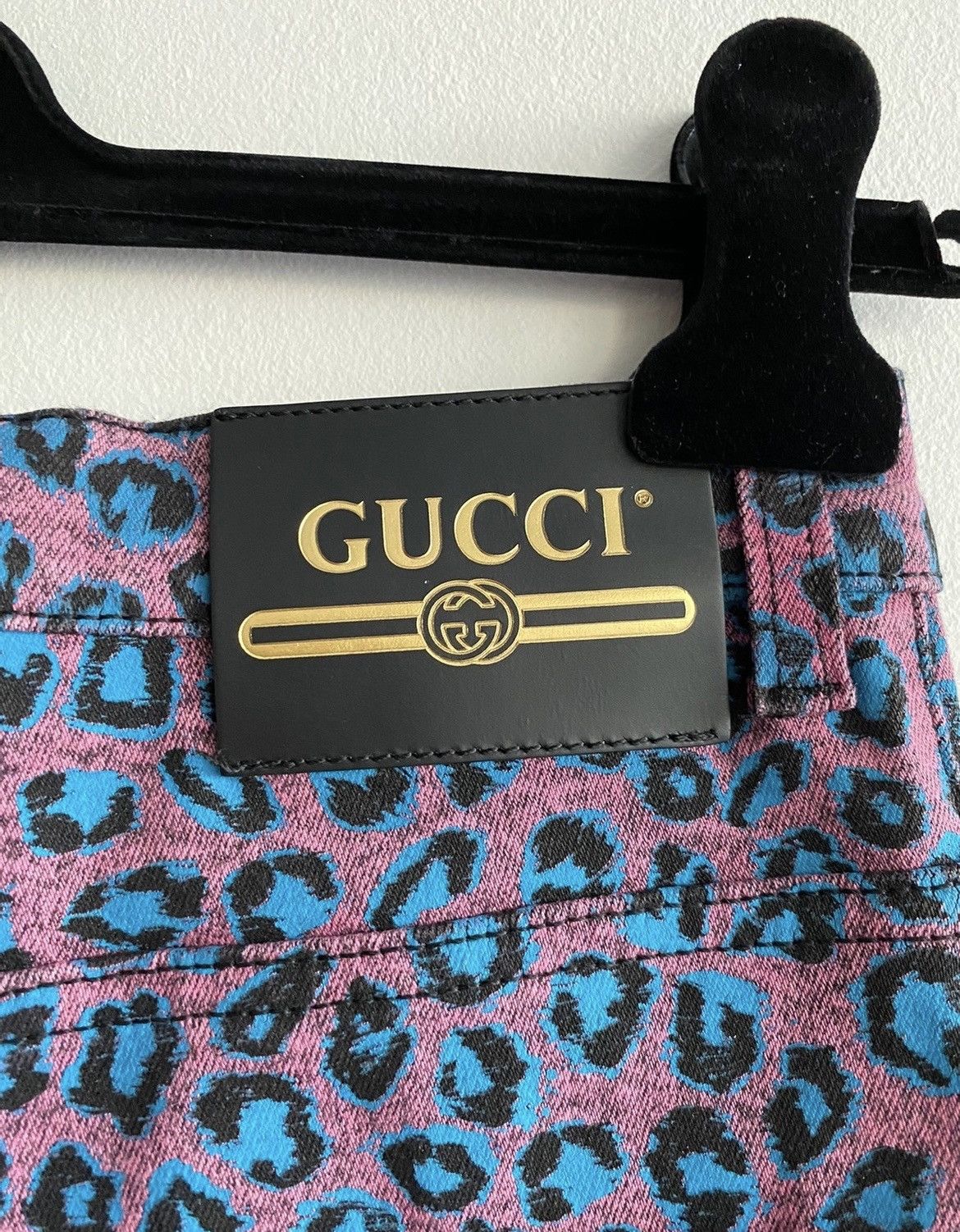 Gucci $1,700 Value Runway Rare Limited Leopard Skinny Denim Jeans Size US 31 - 12 Thumbnail