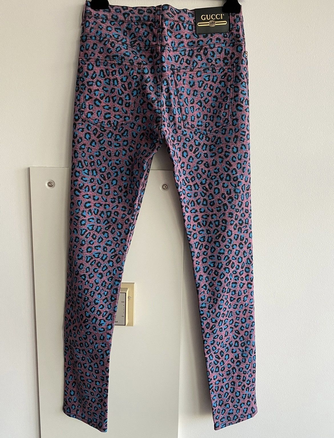 Gucci $1,700 Value Runway Rare Limited Leopard Skinny Denim Jeans Size US 31 - 11 Thumbnail