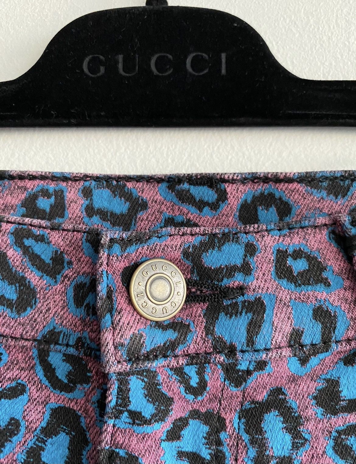 Gucci $1,700 Value Runway Rare Limited Leopard Skinny Denim Jeans Size US 31 - 8 Thumbnail