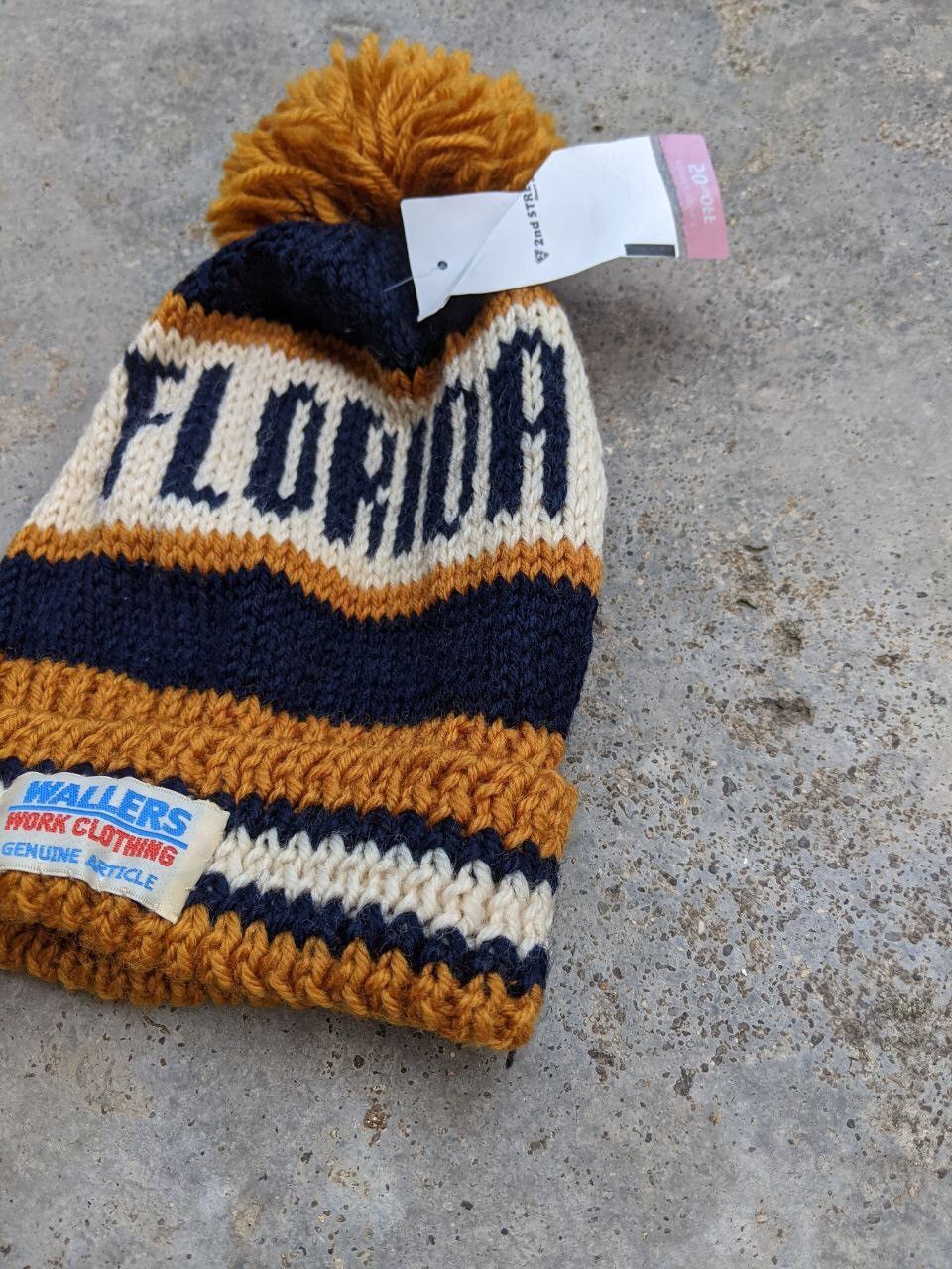 NCAA Vintage Deadstock Florida Wallers Work Clothing Beanies Size ONE SIZE - 2 Thumbnail
