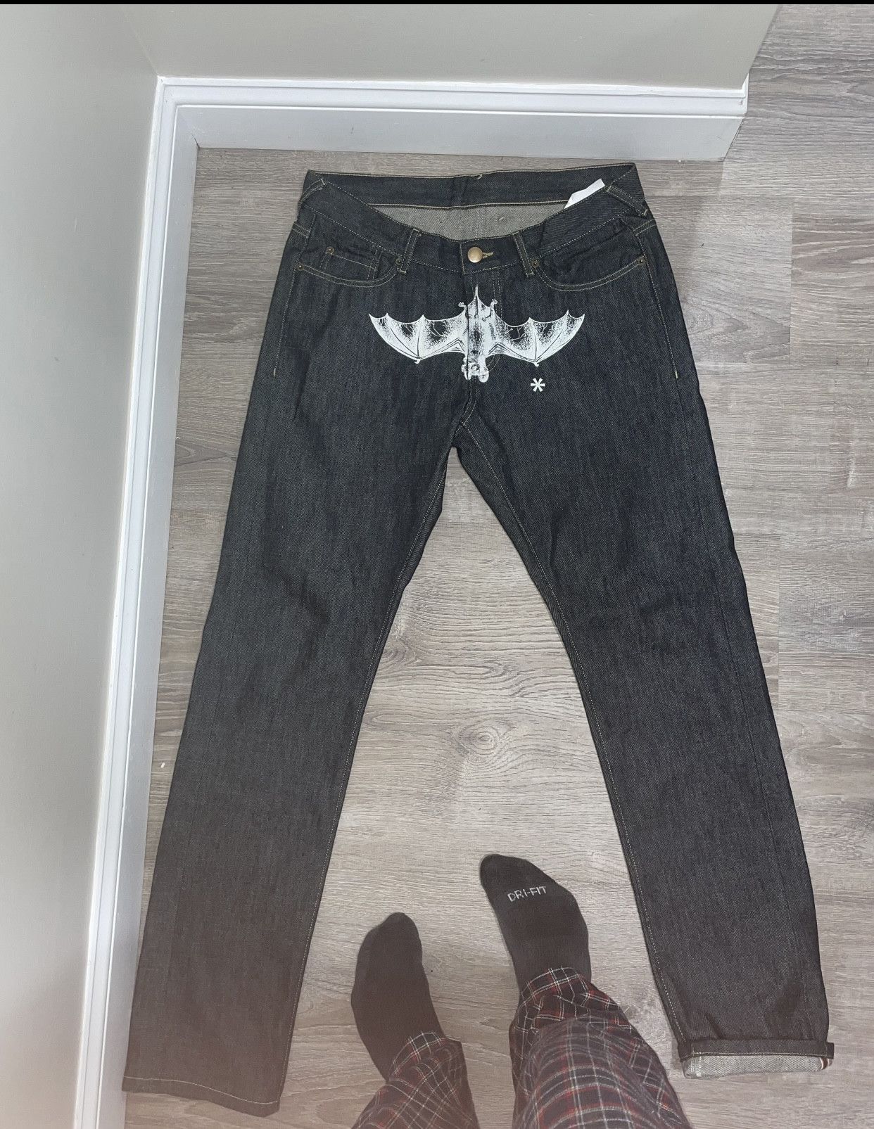 Other Years of Tears Flying Bat Selvedge Denim * Size US 34 / EU 50 - 4 Thumbnail