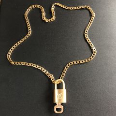 Louis Vuitton Luggage Lock Necklace-Junkyard Chic Chain