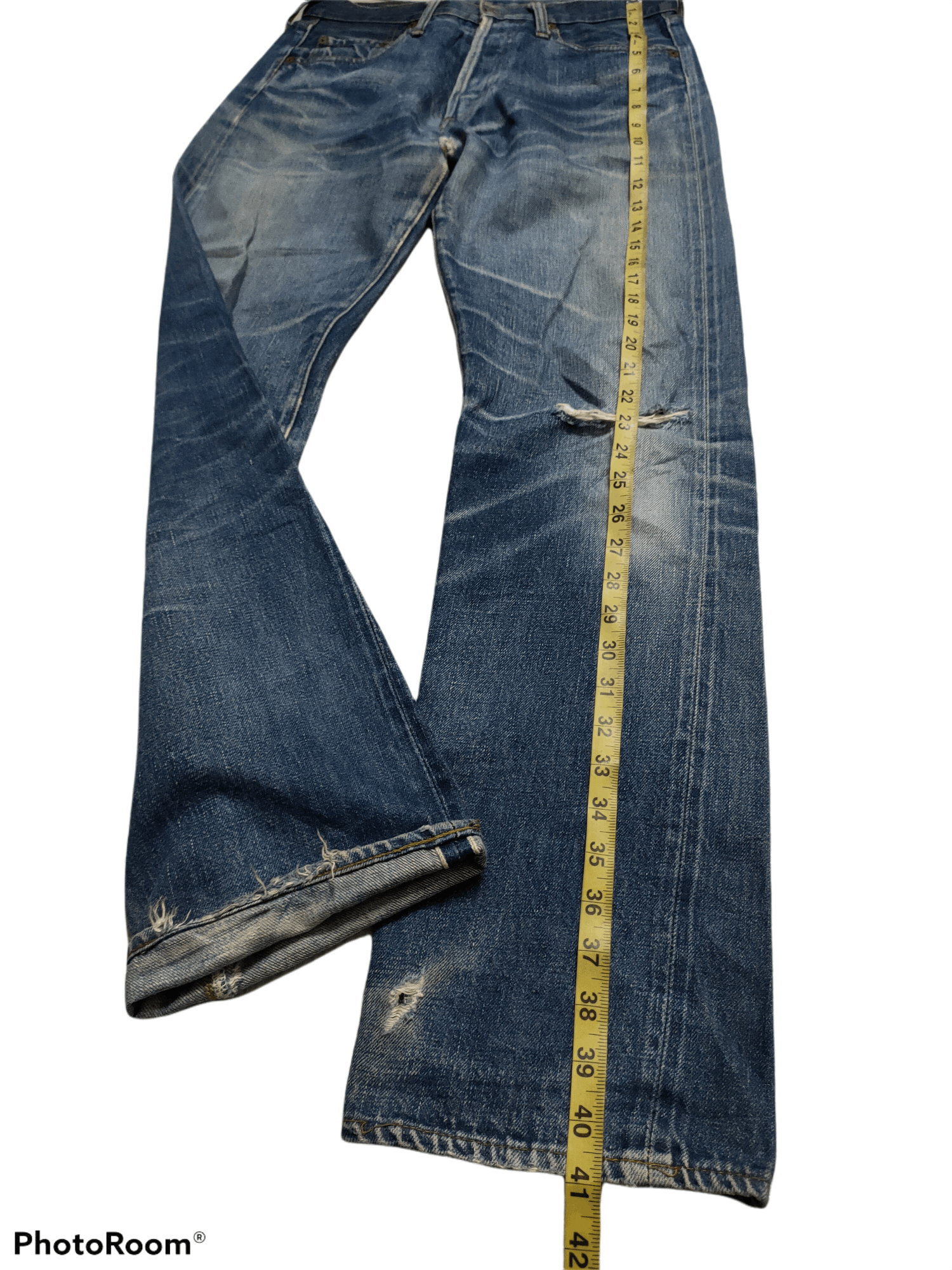 Full Count & Co. Full Count Denim x Distressed Style Size US 30 / EU 46 - 5 Thumbnail