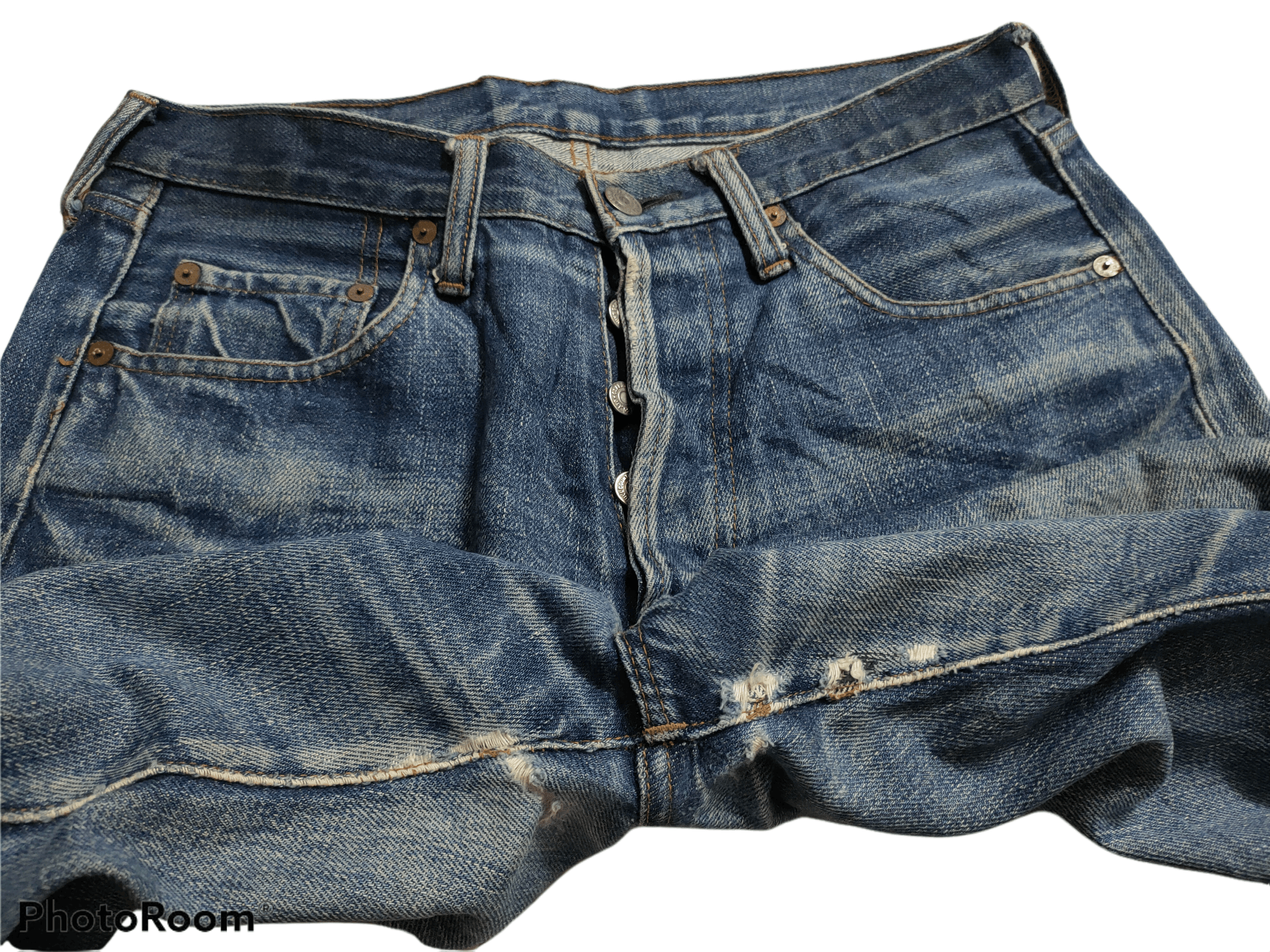 Full Count & Co. Full Count Denim x Distressed Style Size US 30 / EU 46 - 9 Thumbnail