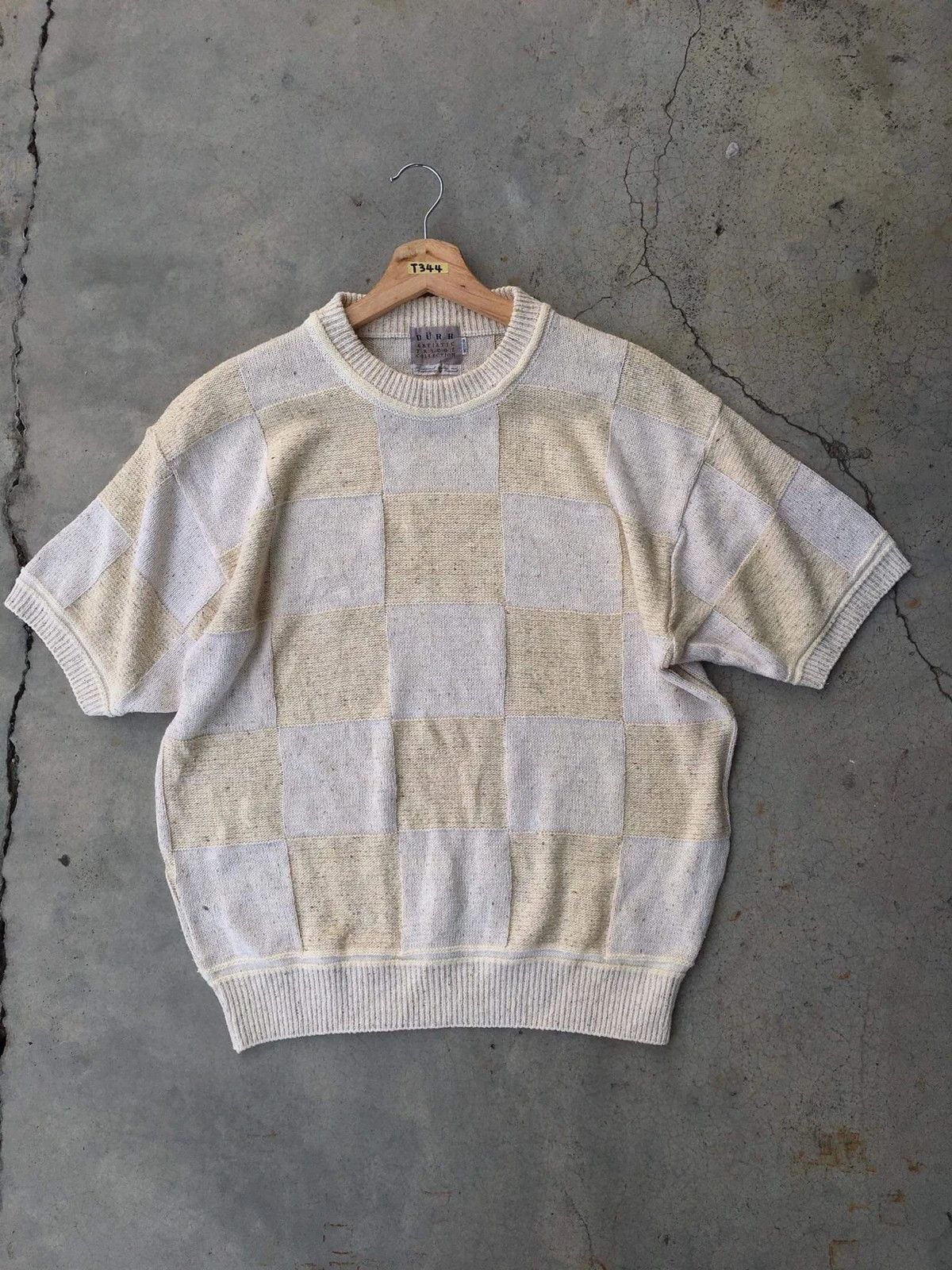 Aran Isles Knitwear × Vintage 📌Japanese DURR Pullover Knitting Box Design Size US M / EU 48-50 / 2 - 1 Thumbnail