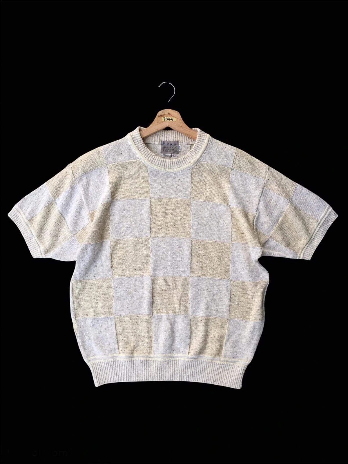 Aran Isles Knitwear × Vintage 📌Japanese DURR Pullover Knitting Box Design Size US M / EU 48-50 / 2 - 11 Thumbnail