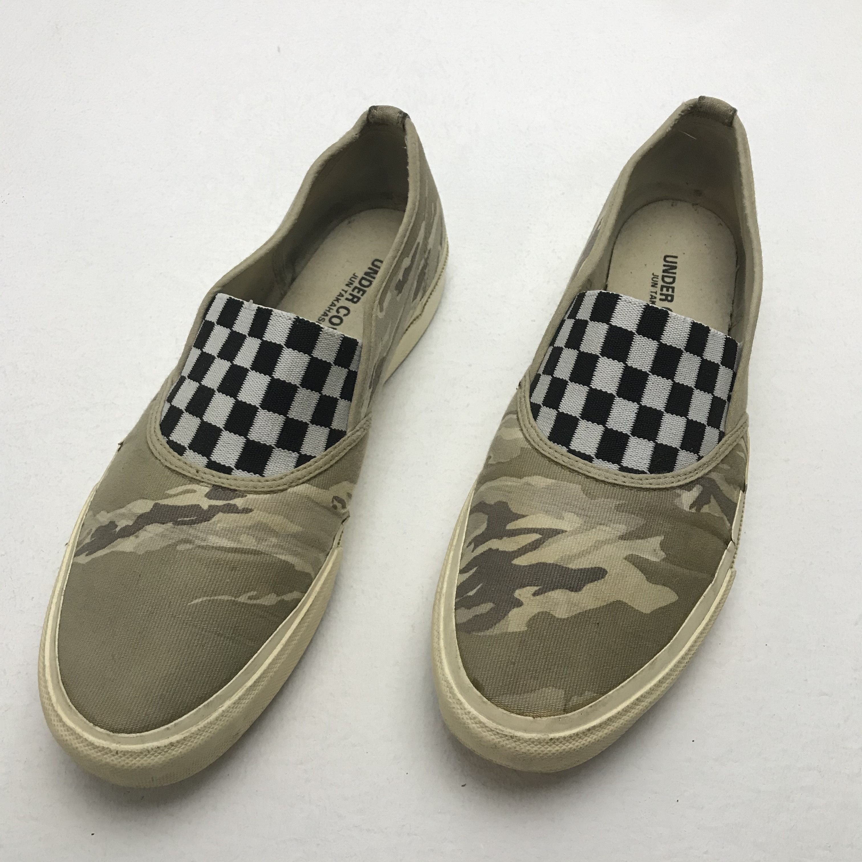 Camo Customized Slip On Vans ?UNDERCOVER JUN TAKAHASHI