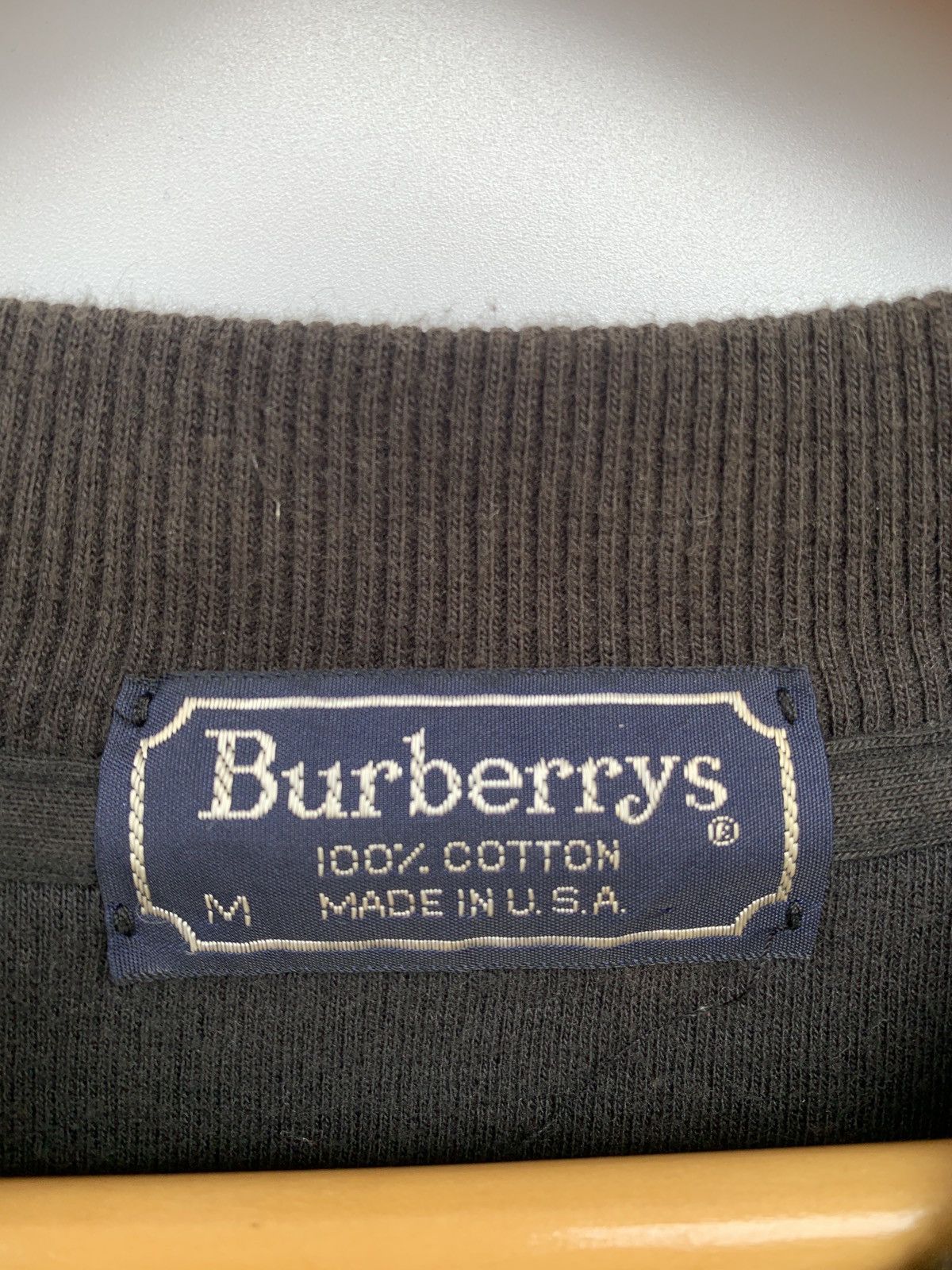 Burberry Rare Vtg Burberrys Sweatshirt Spellout Embroidery Size US L / EU 52-54 / 3 - 3 Thumbnail