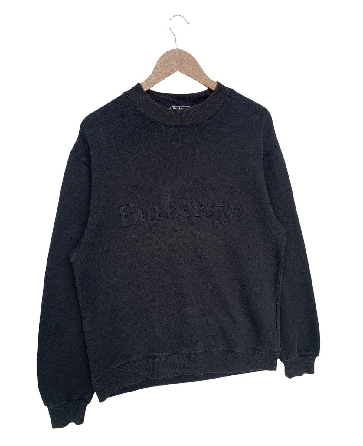 Burberry Rare Vtg Burberrys Sweatshirt Spellout Embroidery Size US L / EU 52-54 / 3 - 4 Thumbnail