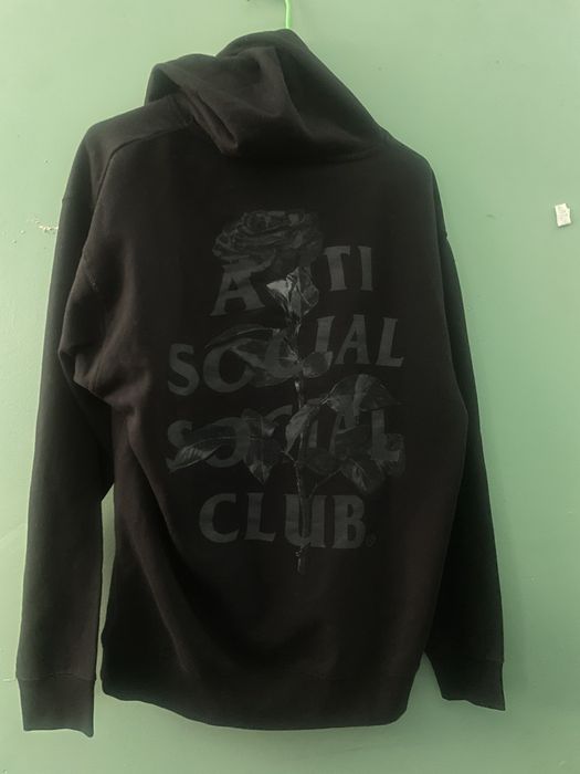 Anti social social club hoodie outlet rose